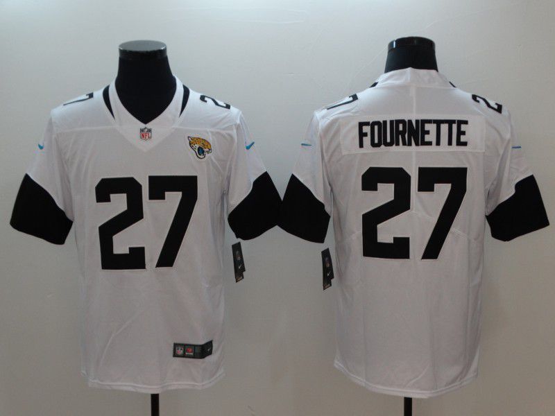 Men Jacksonville Jaguars #27 Fournette White Vapor Untouchable Limited Player Nike NFL Jerseys->jacksonville jaguars->NFL Jersey